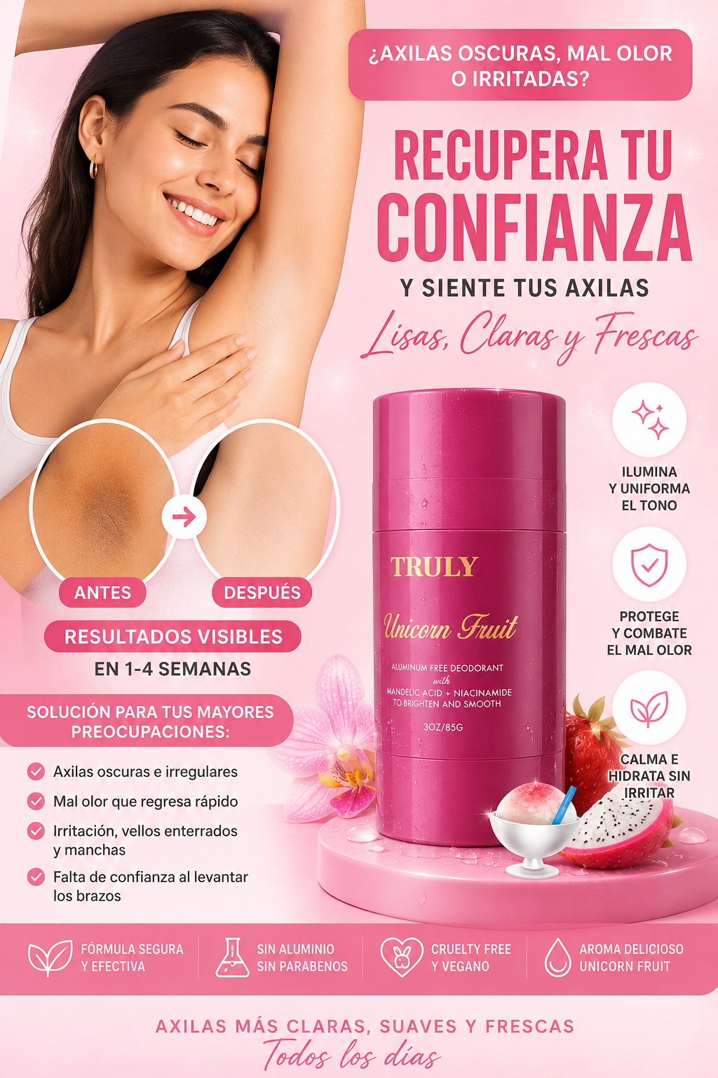 TRULY Unicorn Fruit Skin Deodorant 60ML
